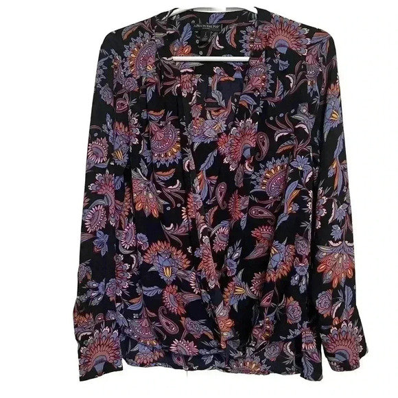 A Pea In The Pod - Maternity Nursing Blouse -Paisley size Small/Petite CH - Picture 3 of 8